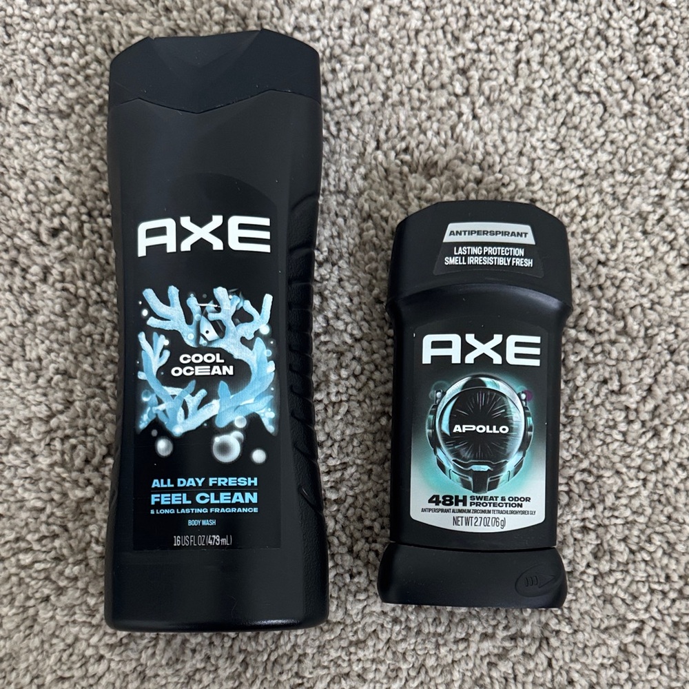 AXE Cool Ocean Body Wash & AXE Apollo Antiperspirant Duo - Black & Teal